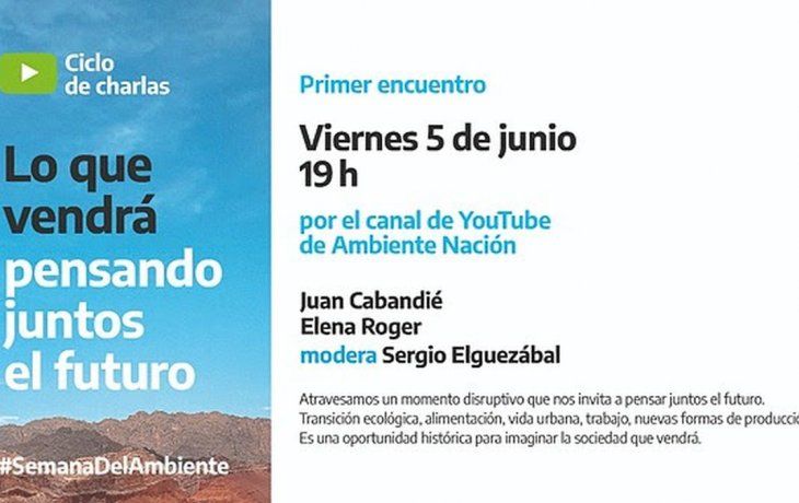 El ministerio de Ambiente inicia un ciclo de charlas online para pensar un futuro más sostenible