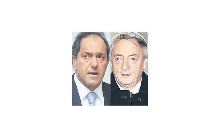 Daniel Scioli y Néstor Kirchner
