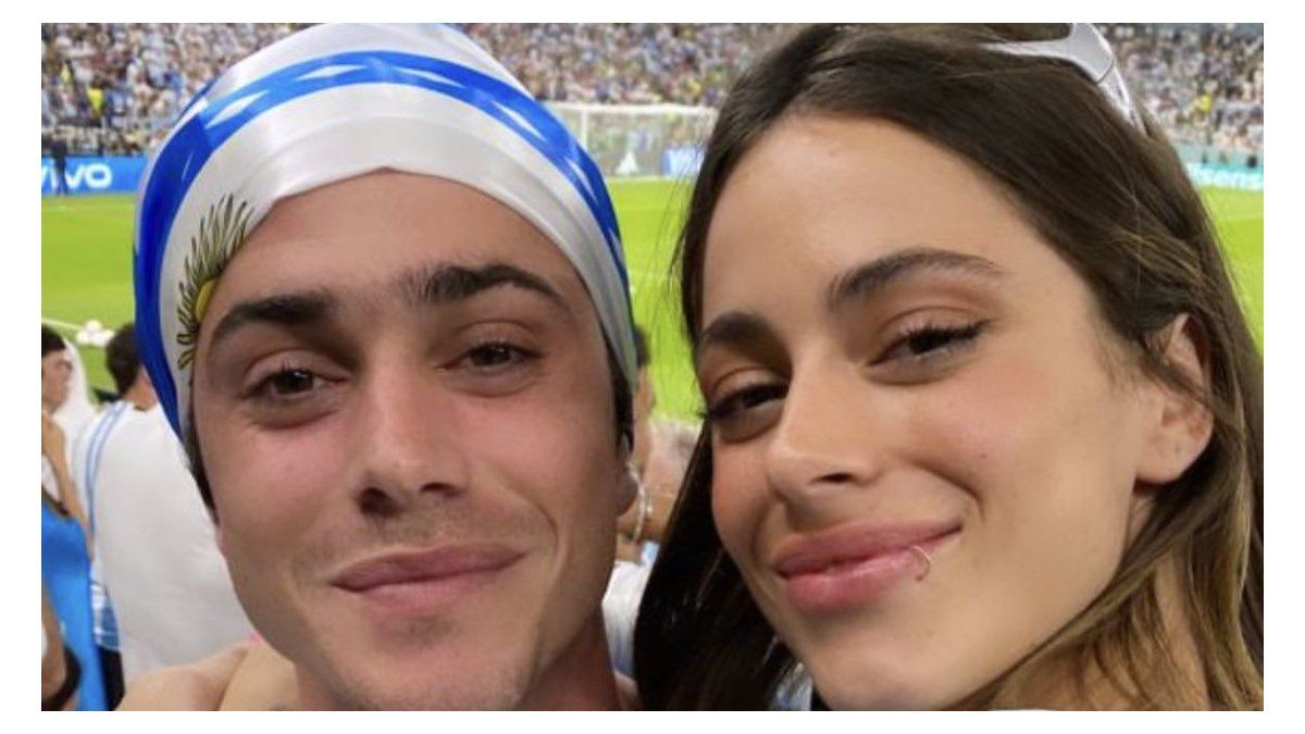 Tini llegó a Qatar para apoyar a De Paul: las imágenes y videos en el estadio