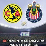 Aún no salieron a la venta en forma oficial los boletos para el Clásico Nacional entre América y Chivas y los precios en la reventa ya son astronómicos.