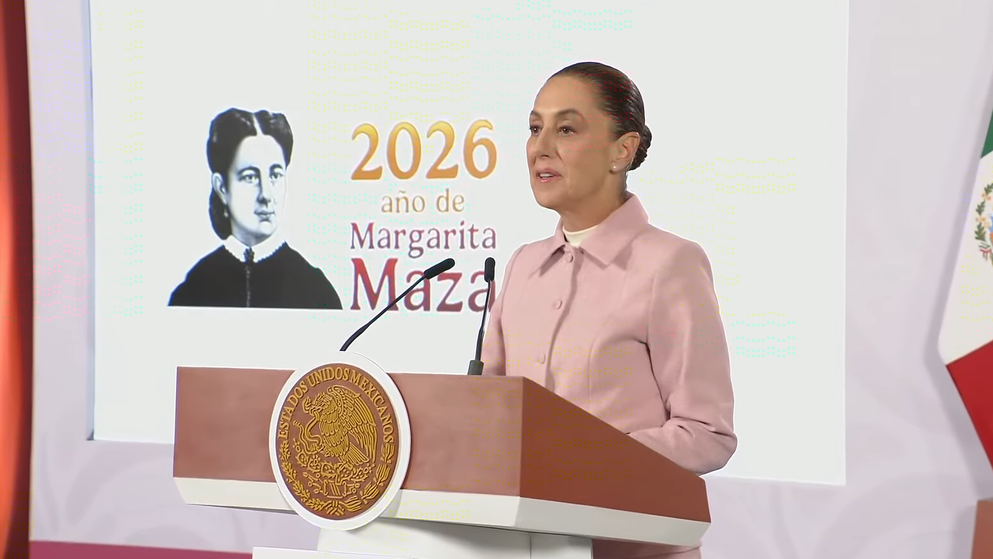 Claudia Sheinbaum en la Mañanera de este lunes.