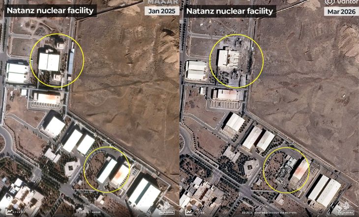 La planta de Natanz ya había sufrido graves daños durante el conflicto de junio. La planta de Natanz ya había sufrido graves daños durante el conflicto de junio.