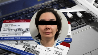 Diana N, estafadora con boletos de avión.