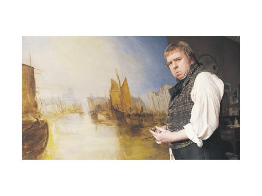 Timothy Spall  (premiado en Cannes por este papel) interpreta a Turner en el film del Mike Leiigh que convierte al predecesor del Impresionismo en epítome de un mundo carente de todo glamour, donde la belleza emerge del feísmo.