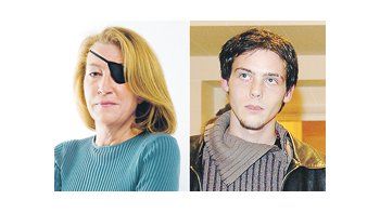 Imagen de la estadounidense Marie Colvin, de The Sunday Times, de Londres, y del freelancer francés Rémi Ochlik. La periodista había perdido un ojo en una cobertura en Sri Lanka, en 2001.