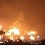 Ras Laffan quedó bajo fuego tras el ataque de Irán. Ras Laffan quedó bajo fuego tras el ataque de Irán.