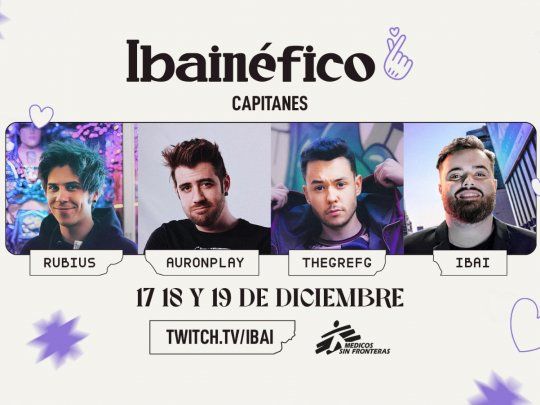 Anuncio del Ibainéfico 2021, el evento del streamer Ibai Llanos.