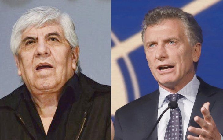 Hugo Moyano y Mauricio Macri.
