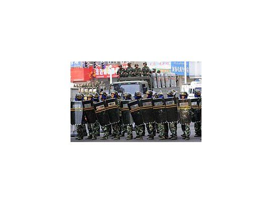 Hoy, un grupo de chinos hans atacó a uigures pese al imponente dispositivo de seguridad.