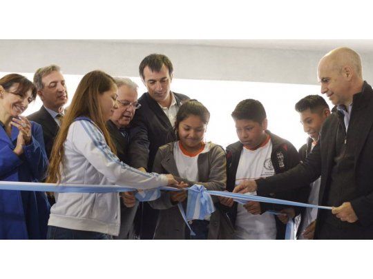 Rodríguez Larreta al inaugurar el nuevo edificio de la escuela técnica.