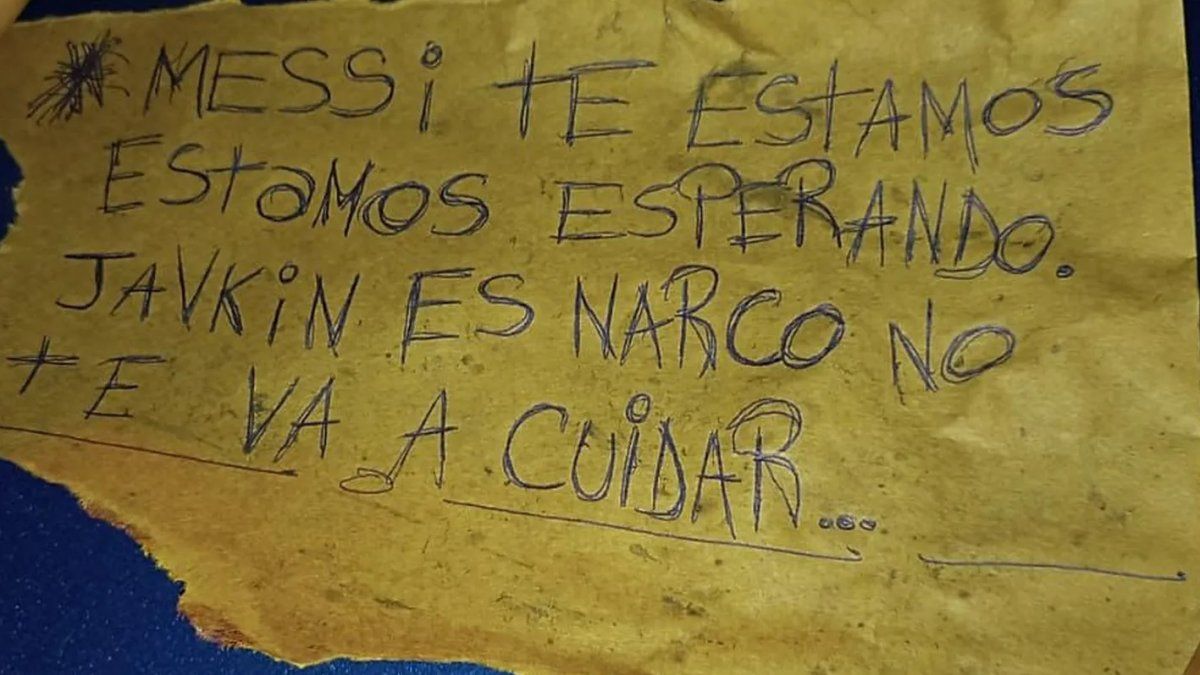 “Messi we are waiting for you”: the message of the narcos to Messi