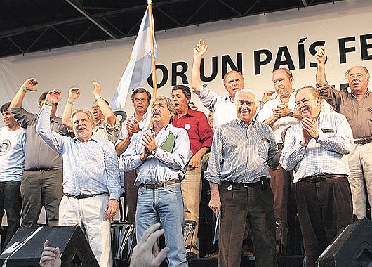 Mario Llambías, Alfredo de Angeli, Eduardo Buzzi, Luciano Miguens, Hugo Luis Biolcati, y Fernando Gioino.