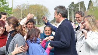 Sergio Massa durante un acto en Moreno.&nbsp;