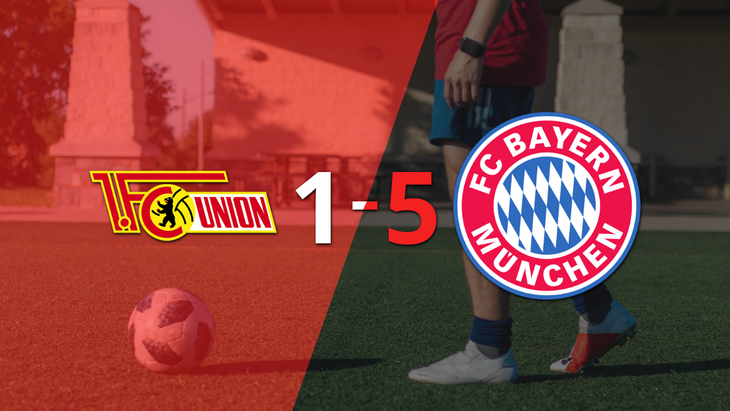 Con doblete de Thomas Müller, Bayern Múnich liquidó 5-1 a Unión Berlín