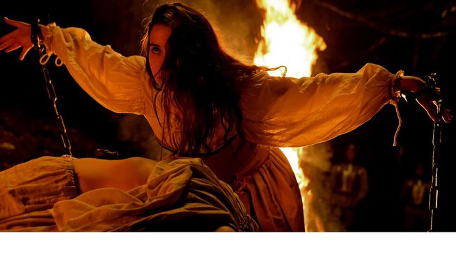 Ana, protagonista de la película Akelarre, disponible en Netflix.
