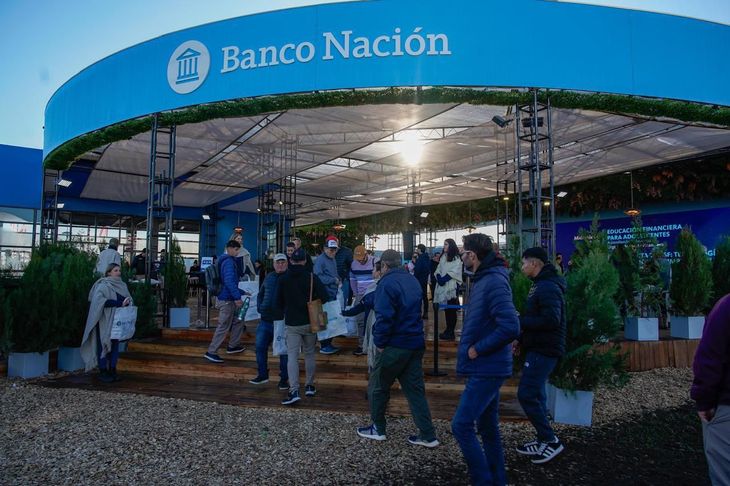 El concurrido stand de Banco Nación en Agroactiva. El concurrido stand de Banco Nación en Agroactiva.