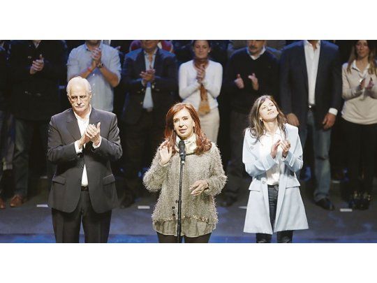 Lanzados. Luego del acto de Mar del Plata, los candidatos de Unidad Ciudadana se encolumnaron tras un discurso que cuestiona el proyecto económico del macrismo y minimiza las denuncias de corrupción.