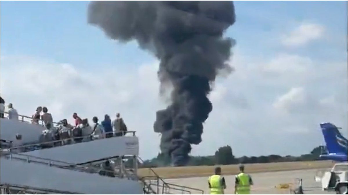 Thus the plane was crashed after the plane at the Southend airport in London