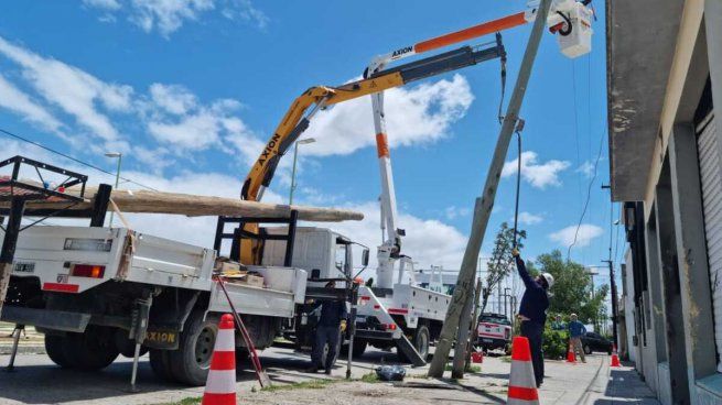 EDES restableció el servicio eléctrico en Bahía Blanca