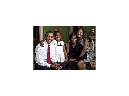 La fotografía fue tomada en el Salón Verde de la Casa Blanca.