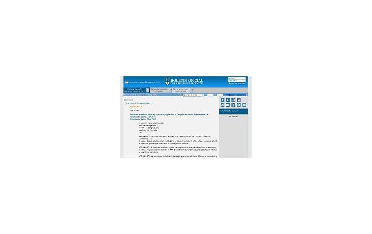Oficializan la expropiación de la ex Ciccone
