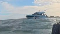 Siete argentinos fueron rescatados del mar en Punta del Este.