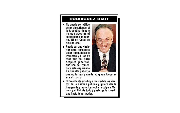 RODRÍGUEZ: EN LA ARGENTINA LA IZQUIERDA ATRASA 30 AÑOS (15/07/03)