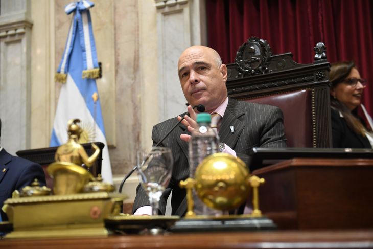 El libertario Bartolomé Abdala quedó al frente de la sesión.