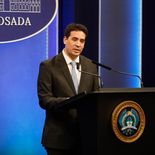 El vocero Adrián Ravier buscó bajar el tono a la confrontación con Brasil.&nbsp;