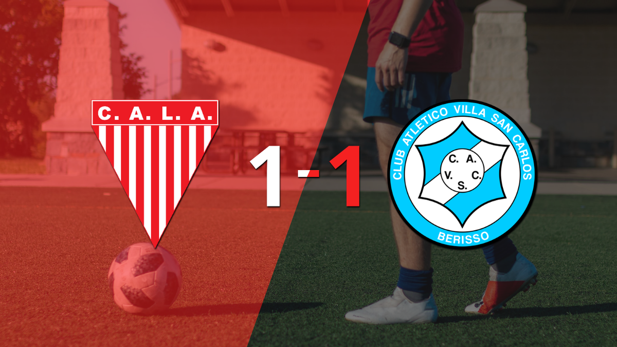 Villa San Carlos drew 1-1 on their visit to Los Andes