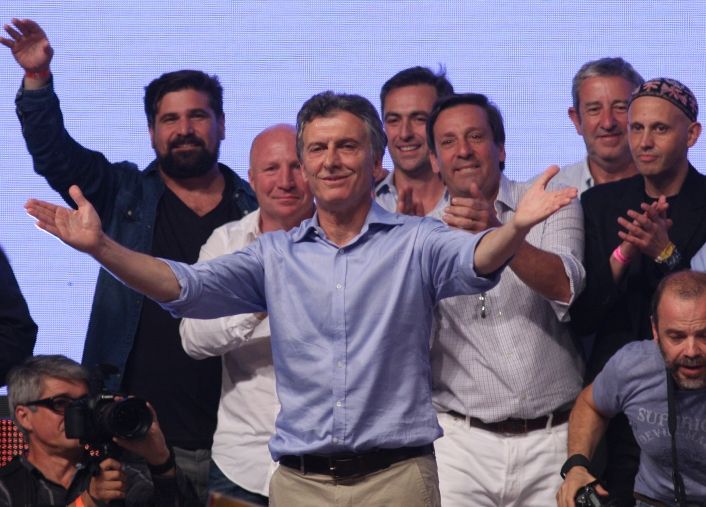 Macri agradeciendo el apoyo recibido.