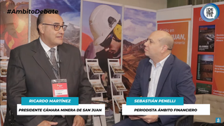 Ricardo Martínez, presidente de la Cámara Minera de San Juan participó del quinto panel del evento Energía y Minería de Ámbito Debate que tuvo lugar en esa provincia.