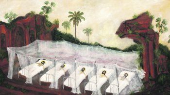 García Sáenz. “Los Cristos en los enfermos”, una mirada del artista sobre lo devastador del sida.