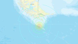 El sismo sacudió a Tierra del Fuego.