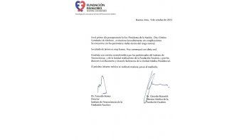 El comunicado de la Fundación Favaloro.