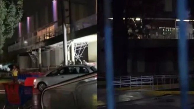 El techo de un conocido shopping cedió y causó pánico entre los presentes