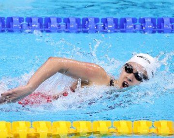 La nadadora Delfina Pignatiello tuvo un flojo debut en los Juegos Olímpicos