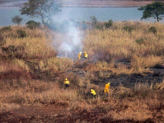 Ministerio de Seguridad brinda apoyo para combatir incendio en Paraná