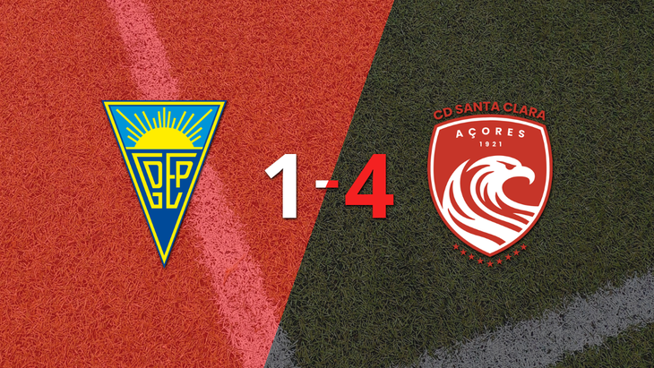 Santa Clara remonta y golea 4-1 a Estoril en un festival de fútbol