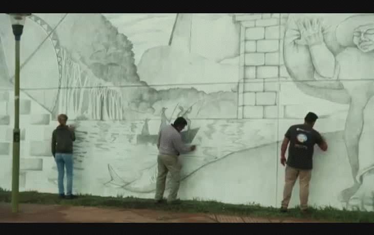 Récord Guinness para el mural más grande del mundo en Posadas