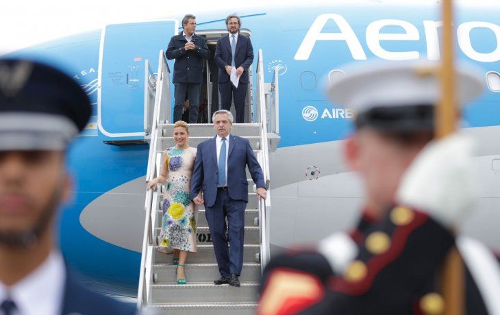 Alberto Fernández llegó a Estados Unidos para participar de la Cumbre de las Américas.