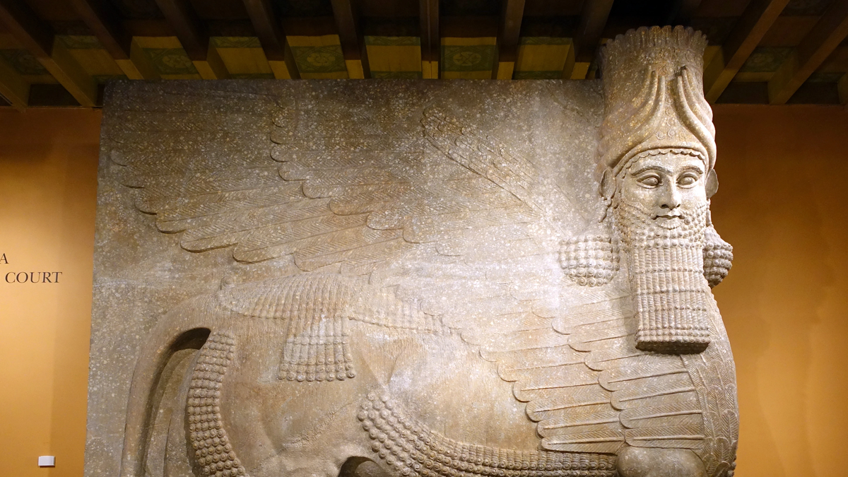 They unearthed an immense winged bull more than 2,700 years old