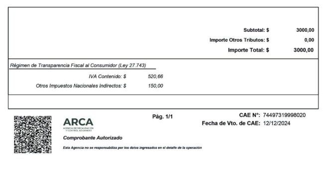 Cómo serán las nuevas facturas a partir de los cambios en el ARCA.