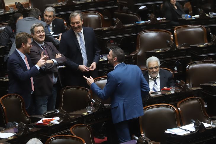 El diputado Arabia durante la última sesión en la Cámara.