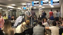 Caos en Aeroparque por cancelaciones.