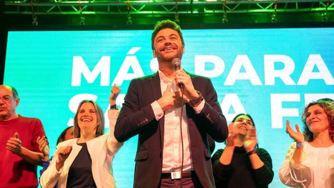 Juan Monteverde celebró su triunfo en Rosario.