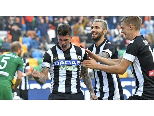 Rodrigo De Paul abrió el marcador en el triunfo de Udinese.