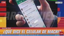 El celular de Mauricio Macri.