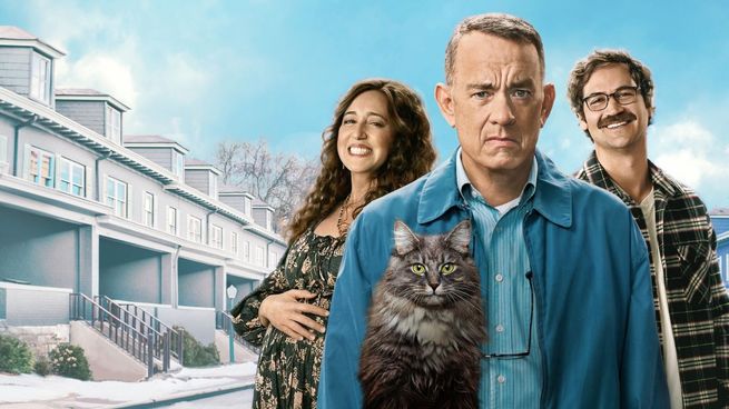Un Vecino Gruñón está protagonizada por Tom Hanks y Mariana Treviño.