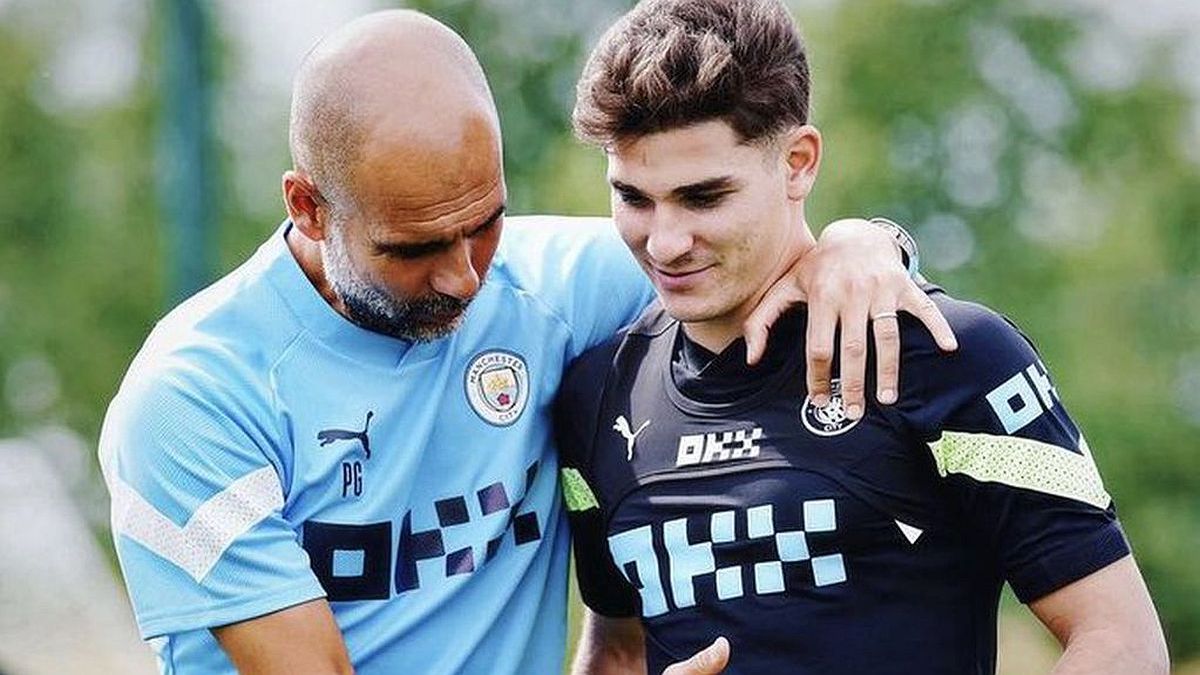 Guardiola told what happened to Julián Álvarez in the preview of the World Cup
